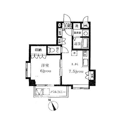東京都目黒区上目黒３丁目 賃貸マンション 1DK
