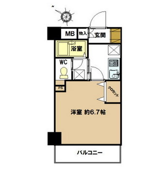 東京都目黒区上目黒３丁目 賃貸マンション 1K