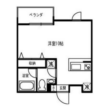 東京都目黒区自由が丘１丁目 賃貸マンション 1R