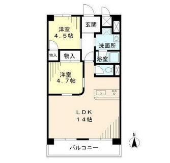 東京都大田区田園調布１丁目 賃貸マンション 2LDK